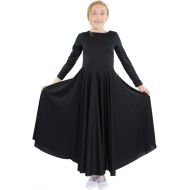 Danzcue Girls Praise Loose Fit Full Length Long Sleeve Dance Dress