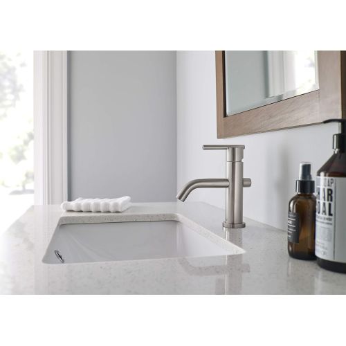  Danze D236158BN Parma Single Handle Bathroom Faucet with Metal Touch-Down Drain, Brushed Nickel
