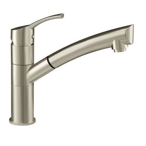  Danze DH450277SS Lime Light Single Handle Pull-Out Kitchen Faucet, Stainless Steel