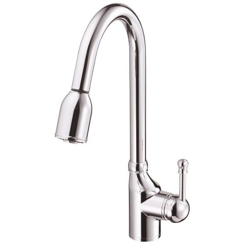 Danze D450015 Melrose Single Handle Pull-Down Kitchen Faucet, Chrome