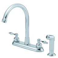 Danze D422255 Sheridan Two Handle High-Rise Kitchen Faucet with Side Spray, Chrome