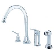 Danze D409112 Melrose Single Handle High-Rise Kitchen Faucet with Side Spray and Soap Dispenser, Chrome
