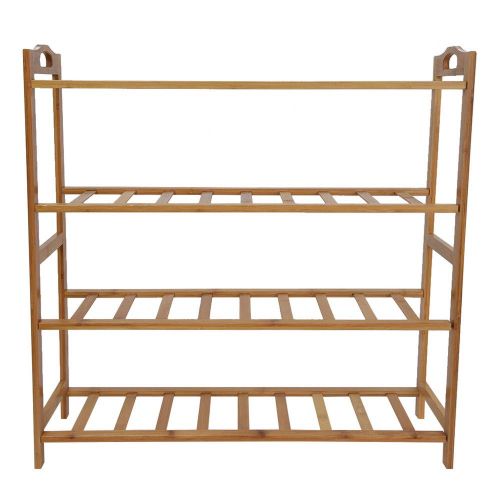  DaoAG Bamboo Stool Shoe Cabinet 5-Tier Wooden Shoe Organizer Rack Bamboo Entryway Shoes Storage Shelf for Bedroom Bathroom Living Room - Shipped from USA !!! (Original color)