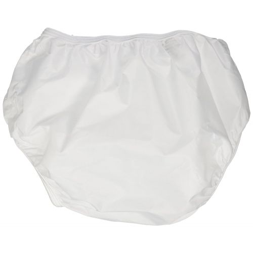  [아마존베스트]Dappi Waterproof 100% Nylon Diaper Pants, 2 Pack, White, Large