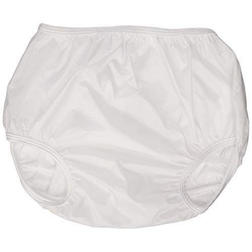  [아마존베스트]Dappi Waterproof 100% Nylon Diaper Pants, 2 Pack, White, X-Large