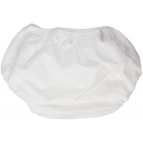  [아마존베스트]Dappi Waterproof 100% Nylon Diaper Pants, 2 Pack, White, Small