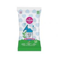 Breast Pump Wipes by Dapple Baby, 25 Count, Fragrance Free, Plant Based & Hypoallergenic Wipes - Removes Milk Residue, Leaves No Taste - Convenient Wipes Pouch