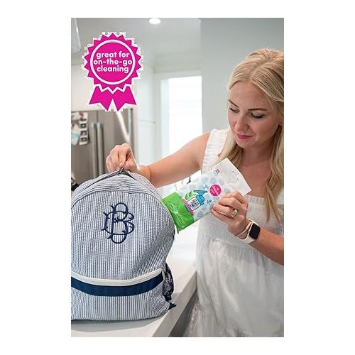  Breast Pump Wipes by Dapple Baby, 25 Count, Fragrance Free, Plant Based & Hypoallergenic Wipes - Removes Milk Residue, Leaves No Taste - Convenient Wipes Pouch