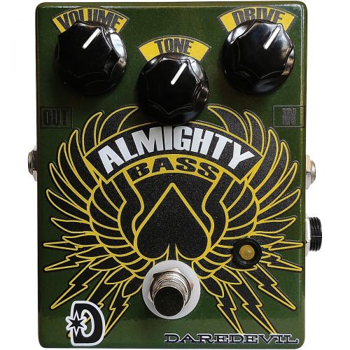  Daredevil Pedals},description:The Daredevil Pedals Almighty Bass fuzz is an original design circuit, not a variation of some other pedal. The gain is biting and thick, with enough