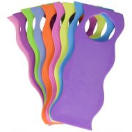 Darice 1022-90 9-Piece Foamie Wavy Style Door Hangers, 6 mm, Assorted Colors, Assorted Bright Colors