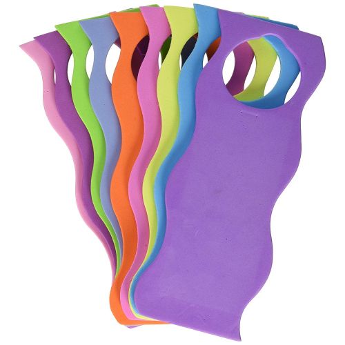  Darice 1022-90 9-Piece Foamie Wavy Style Door Hangers, 6 mm, Assorted Colors, Assorted Bright Colors