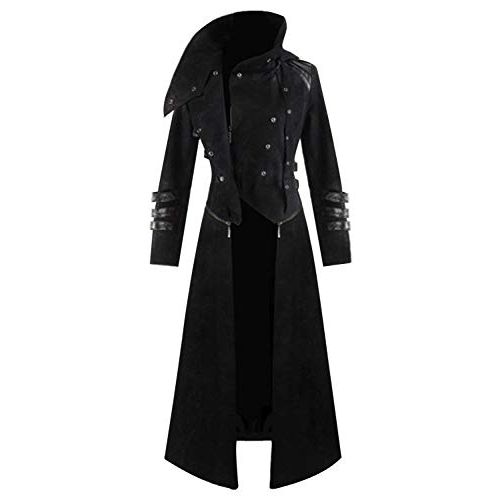  할로윈 용품Dark Paradise Mens Steampunk Victorian Coat Tailcoat Jacket Halloween Long Gothic Vintage Costume