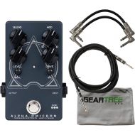 Darkglass Alpha Omicron Bass Overdrive Pedal w/ 3 Cables and Geartree Cloth