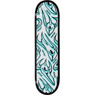 Darkstar Skateboards Overprint White/Blue Skateboard Deck - 8 x 31.6