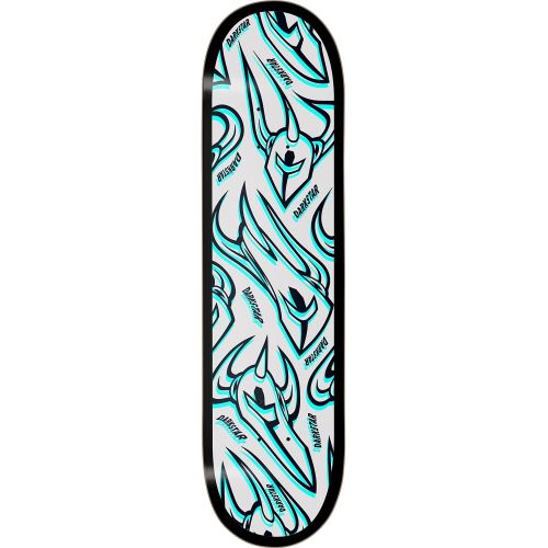  Darkstar Skateboards Overprint White/Blue Skateboard Deck - 8 x 31.6