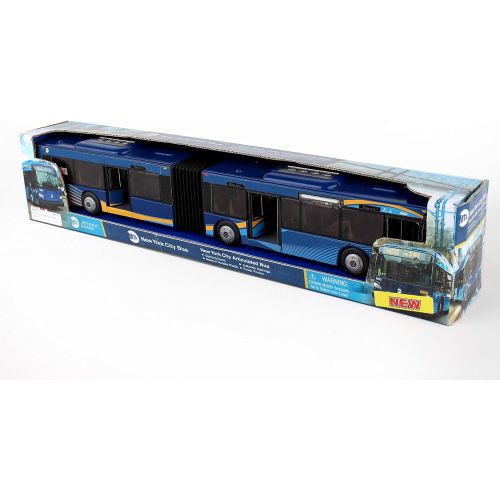  Daron MTA New York City Bus 16 Articulated Bus RT8571 Toy, Blue