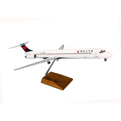  Daron Worldwide Trading SKR8607 Skymarks Delta MD-80 1100 2007 Livery WWood Stand and Gear Model Kit