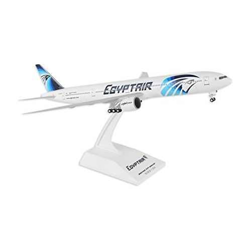  Daron Skymarks Egypt Air 777-300 Airplane Model with Gear Regular SU-GDL (1200 Scale)