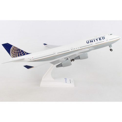  Daron Skymarks United 747-400 Post Co Merge Model Kit with Gear (1200 Scale)