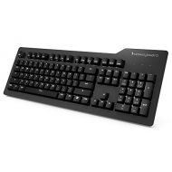 Das Keyboard Prime 13 Backlit Wired Mechanical Keyboard, Cherry MX Brown Mechanical Switches, Clean White LED Backlit Keys, USB pass-through, Aluminum Top Panel (104 Keys, Black)