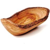 Brand: das Olivenholzbrett Olive wood bowl, baguette bowl, oblong in natural cut from 20 cm, 35cm