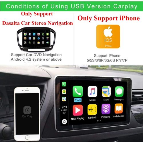  Naviup USB Carplay Dongle for Car Android OS Navigation Player Smart Link USB CarPlay Only Support iphone