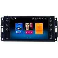 Dasaita 7inch Screen Double Din Android 8.0 Car GPS for Jeep Wrangler Commander Compass Grand Cherokee Dodge RAM Chrysler Sebring 300C Audio Stereo with Octa Core 4G RAM 32G ROM Na