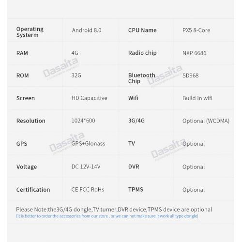  Dasaita Android 7.1 Car Stereo for Nissan Teana Altima Gps Navigation Radio with 10.2 Inch Screen 2G Ram...