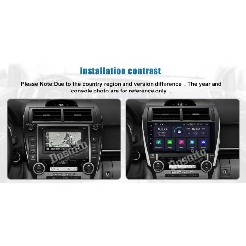  Dasaita Android 8.0 Car Stereo for Toyota Camry 2012 2013 2014 Radio with 10.2 screen & GPS Navigation & 4GB Ram 32GB Rom Head Unit