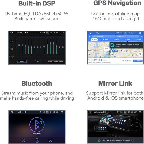  Dasaita Android 8.0 Car Stereo for Toyota Camry 2012 2013 2014 Radio with 10.2 screen & GPS Navigation & 4GB Ram 32GB Rom Head Unit