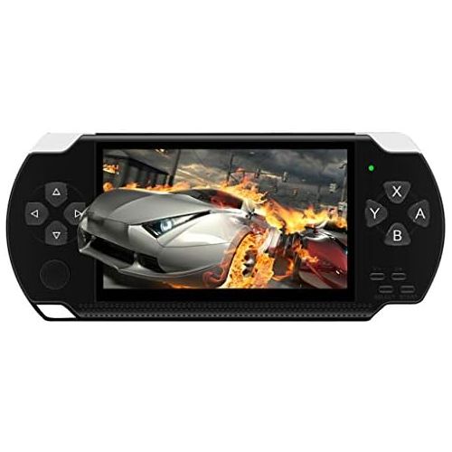  [아마존베스트]Dasuy Handheld Games for Kids Adults 4.3 Inch Portable HD Game Machine Modern Video Games Built-in 10,000 Free Games, Electronic Game Player for Boys Girls Birthday Gift (Black)