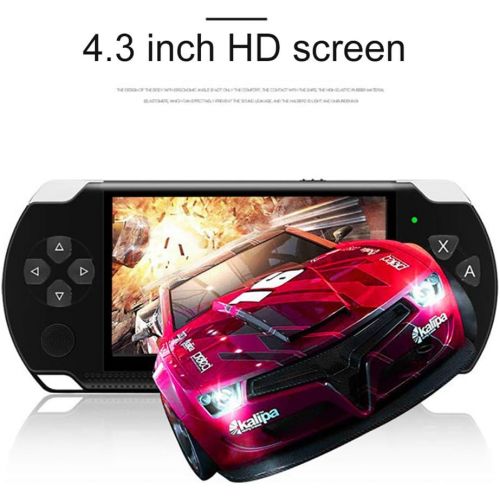  [아마존베스트]Dasuy Handheld Games for Kids Adults 4.3 Inch Portable HD Game Machine Modern Video Games Built-in 10,000 Free Games, Electronic Game Player for Boys Girls Birthday Gift (Black)