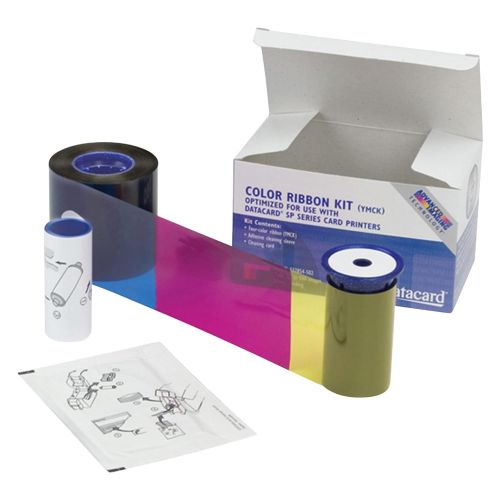  Datacard 534000 003 Color Ribbon & Cleaning Kit YMCKT 500 Prints (534000-003)