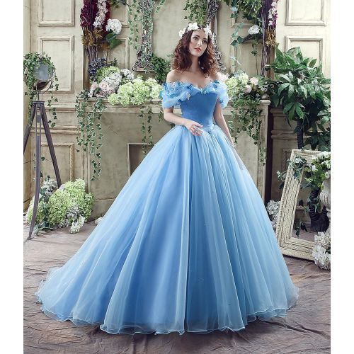  Datangep Womens Lace up Ball Gown Long Quinceanera Dress with Pleated Straps
