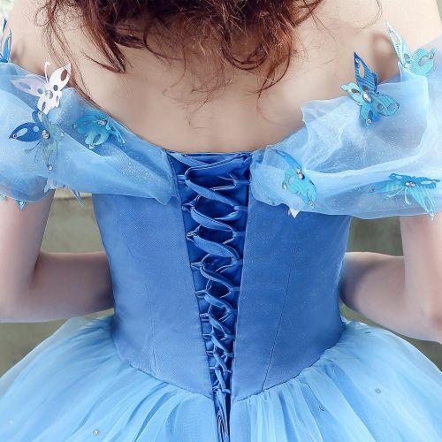  Datangep Womens Lace up Ball Gown Long Quinceanera Dress with Pleated Straps