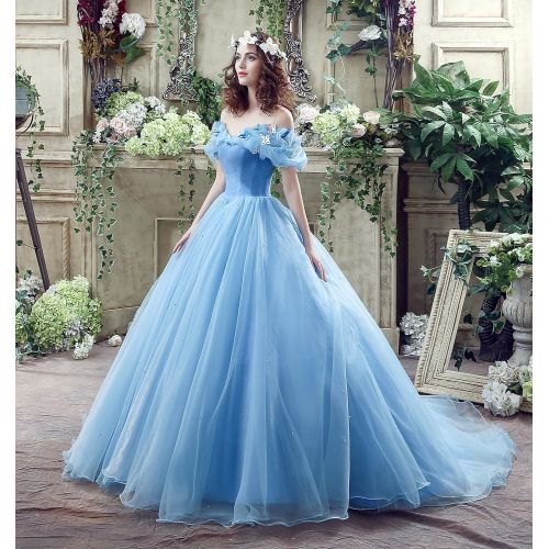  Datangep Womens Lace up Ball Gown Long Quinceanera Dress with Pleated Straps