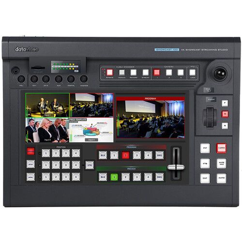  Datavideo SHOWCAST 100 4K Switcher with Built-In Streaming Encoder