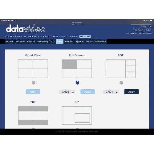  [아마존베스트]Datavideo NVS-40 4-Channel Streaming Encoder/Recorder