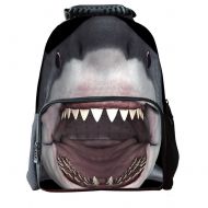 Datomarry Cool Shark Backpack Fashion Men Kids Girls Boys Outdoor Travel Bag Back Pack