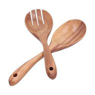 Dauerhaft Serving Spoon, Japanese Spoons and Forks Wide Range Of Use Wood Material Good Hand Feel for Christmas for Fathers Day