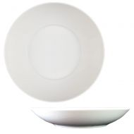 Dauerhaft Dinnerware Restaurant Wide Rim Pasta Bowl 50 oz/ Hotel Deep Pasta Plate 11 1/4 Vitrified Porcelain (12)