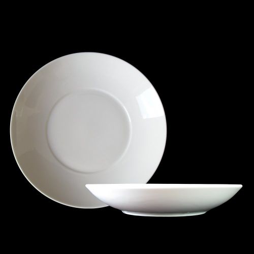  Dauerhaft Dinnerware Stately Coupe Pasta Bowl 50 oz,11 1/4 Round, Bright White Porcelain, set of 12