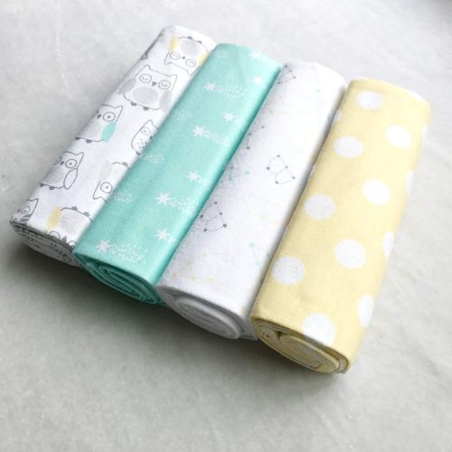  Dave-Coffey-baby blanket Baby Blanket4Pcs/Pack 100% Cotton Flannel Receiving Swaddle Baby Bedsheet 7676Cm