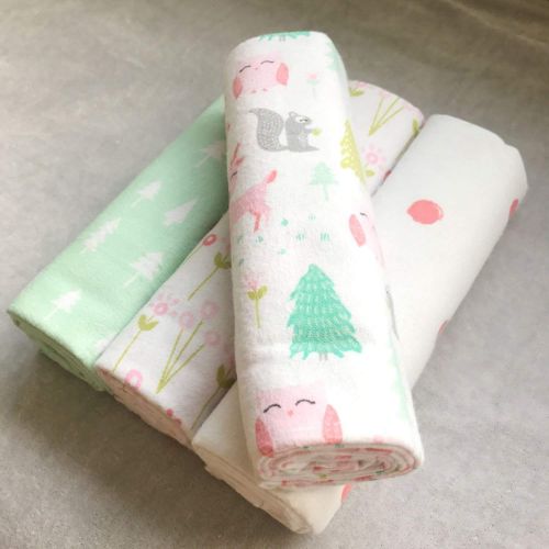  Dave-Coffey-baby blanket Baby Blanket4Pcs/Pack 100% Cotton Flannel Receiving Swaddle Baby Bedsheet 7676Cm