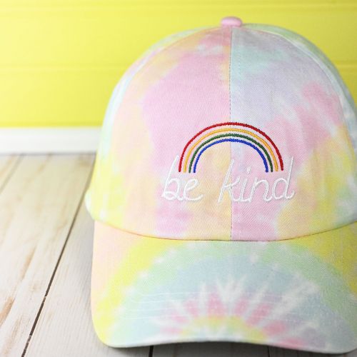  David & Young Rainbow Be Kind Ponyflo Baseball Cap