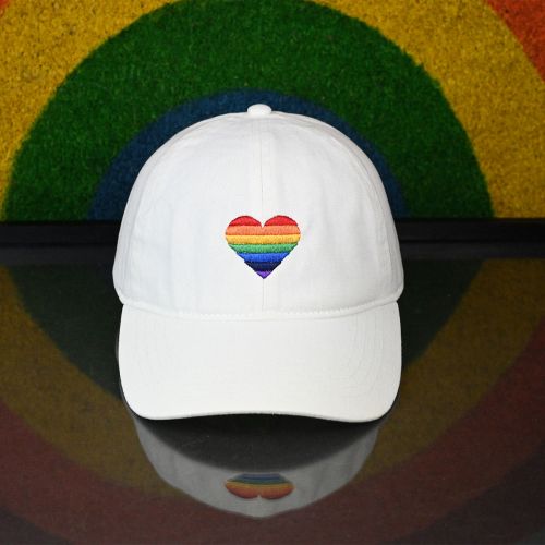  David & Young Rainbow Heart Ponyflo Baseball Cap