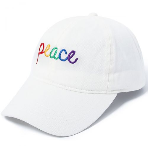  David & Young Rainbow Peace Ponyflo Baseball Cap