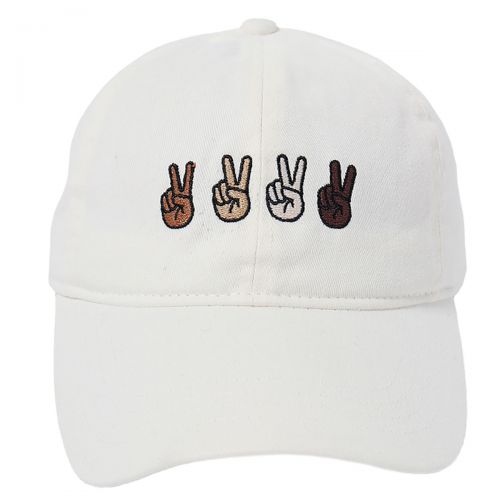  David & Young Peace Sign Ponyflo Baseball Cap