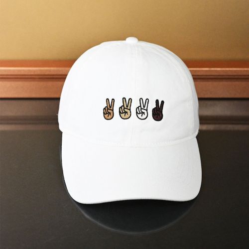  David & Young Peace Sign Ponyflo Baseball Cap