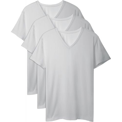  DAVID ARCHY Mens Undershirts Ultra Soft Micro Modal V-Neck Breathable T-Shirts 2 or 3 Pack